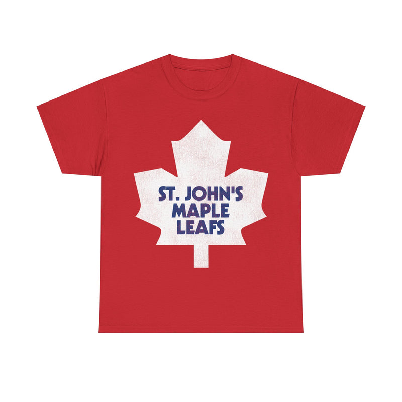 Load image into Gallery viewer, St Johns Maple Leafs Hockey Team Nostalgic Retro T-shirt