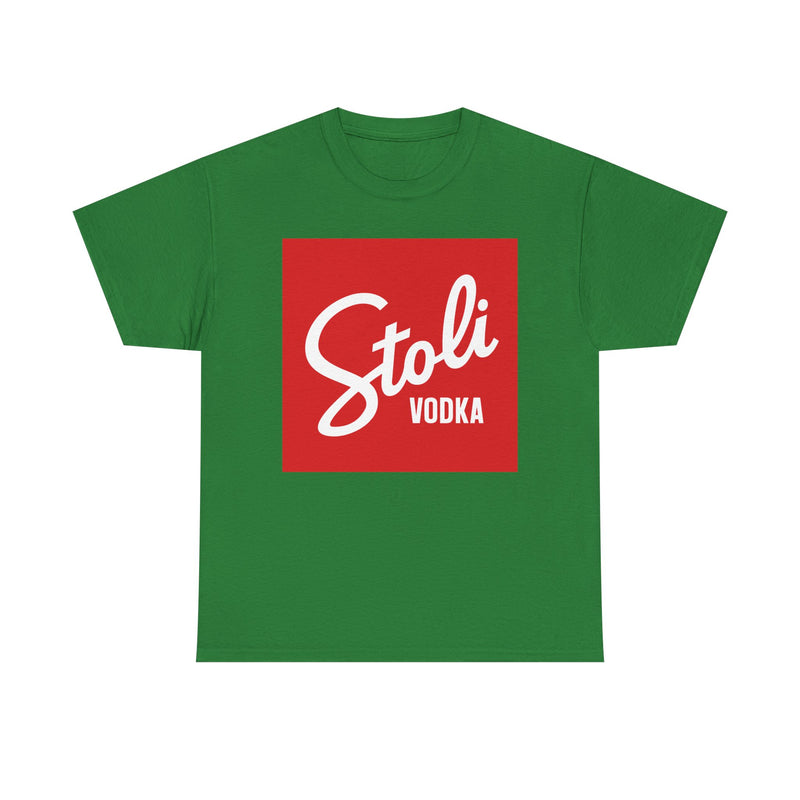 Load image into Gallery viewer, Stoli Vodka T-Shirt - Spirits Beverage Industry Bankrupt Logo Tee