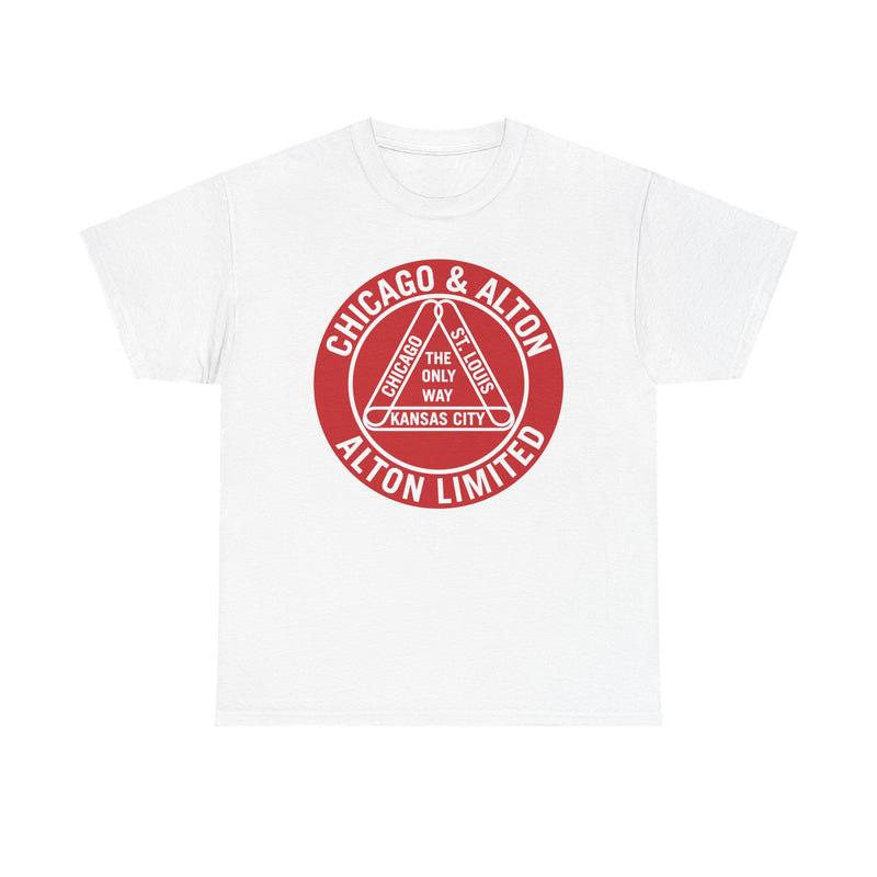 Load image into Gallery viewer, Chicago Alton Only Way Triangle Railroad Logo Vintage Train T-Shirt