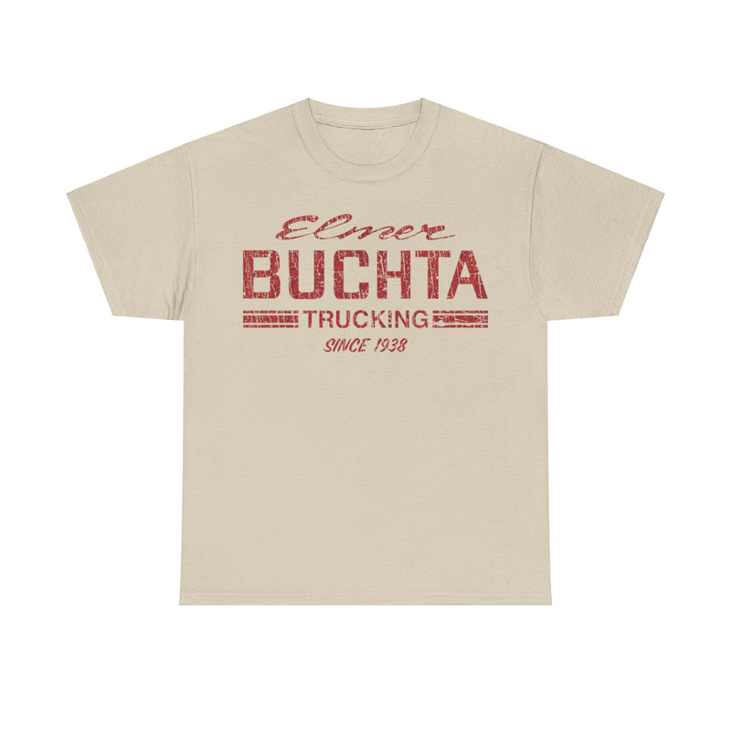 Load image into Gallery viewer, Elmer Buchta Trucking 1938 Distressed Print T-shirt