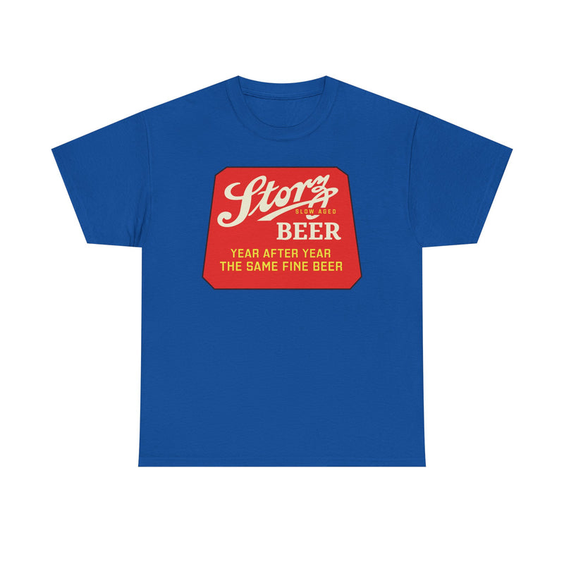 Load image into Gallery viewer, Storz Beer Year After Year Same Fine Beer Slow Aged Logo T-Shirt