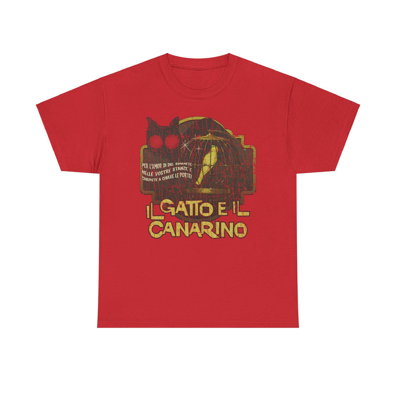 Load image into Gallery viewer, Il Gatto E Il Canarino 1978 Cat and the Canary Movie T-shirt