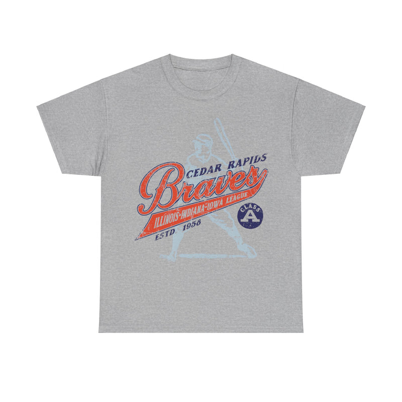 Load image into Gallery viewer, Cedar Rapids Braves Est 1956 Iowa Baseball Team T-shirt