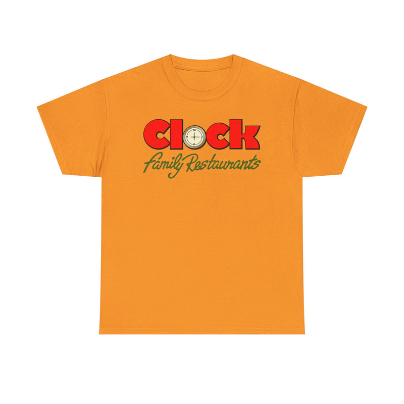 Load image into Gallery viewer, Clock Family Restaurants Vintage Diner Classic Restaurant Logo T-Shirt