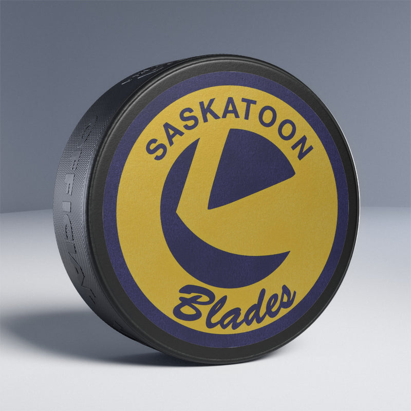 Load image into Gallery viewer, Saskatoon Blades Canada Hockey Puck