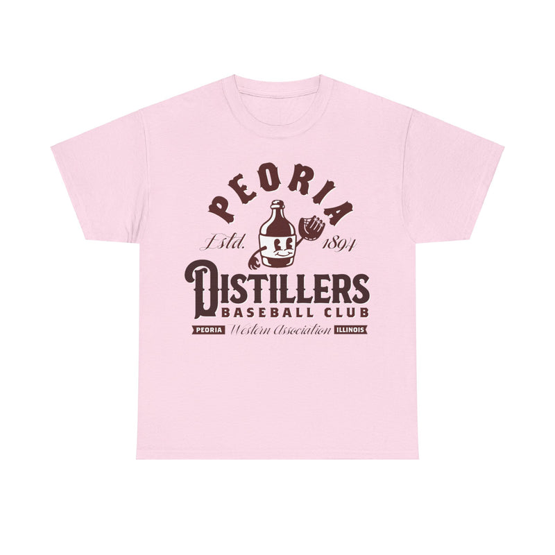 Load image into Gallery viewer, Peoria Distiller Est 1894 Illinois Baseball T-shirt