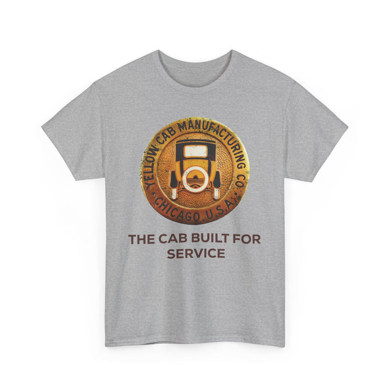 Load image into Gallery viewer, Yellow Cab Manufacturing Company The Cab Built For Service Chicago Illinois T-shirt