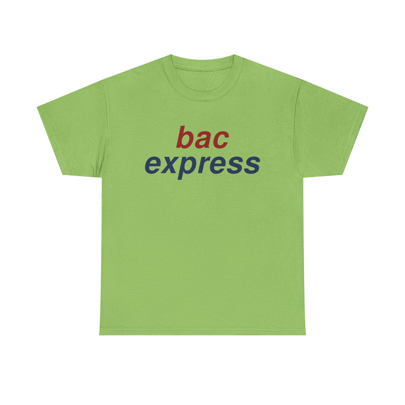 Load image into Gallery viewer, BAC Express Red Blue Two-Tone Aviation Commuter Airline Retro Logo T-shirt