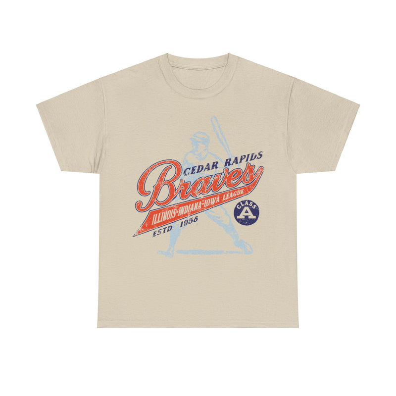 Load image into Gallery viewer, Cedar Rapids Braves Est 1956 Iowa Baseball Team T-shirt