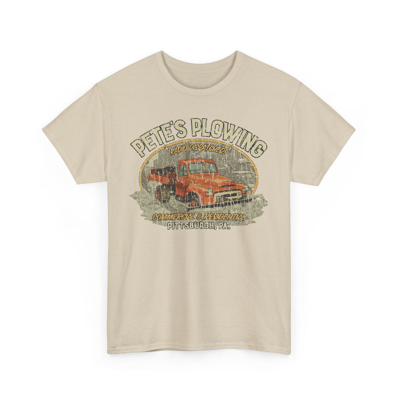 Load image into Gallery viewer, Petes Plowing Pittsburgh Pennsylvania Nostalgic T-shirt