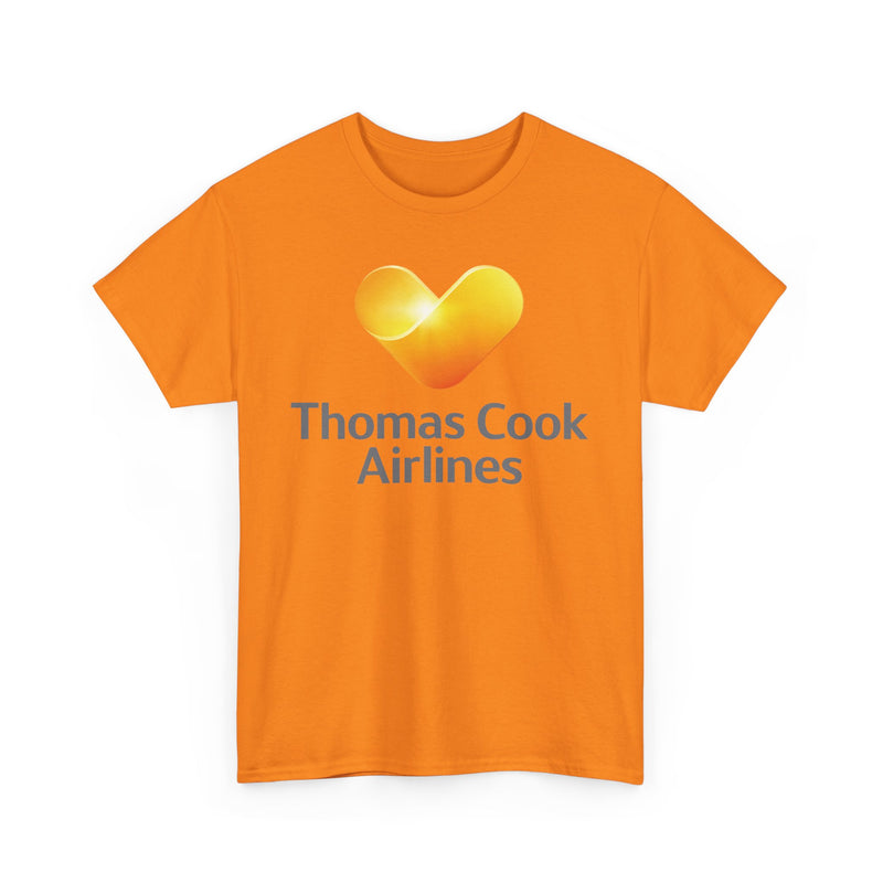 Load image into Gallery viewer, Thomas Cook Airlines Sunny Heart Logo Defunct Travel Company T-shirt