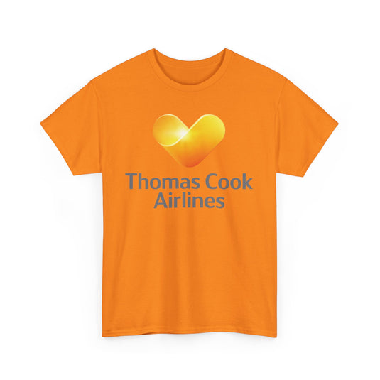 Thomas Cook Airlines Sunny Heart Logo Defunct Travel Company T-shirt