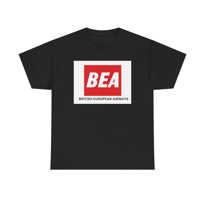 Load image into Gallery viewer, BEA British European Airways Red Square Vintage Travel Collectible T-shirt