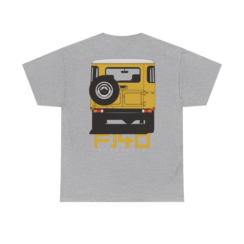 Load image into Gallery viewer, Toyota Land Cruiser FJ40 Yellow Car Double-sided T-shirt