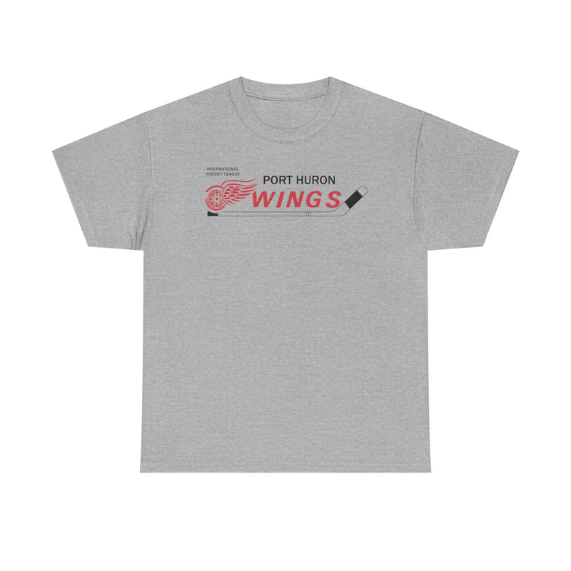 Load image into Gallery viewer, Port Huron Wings 1962-1981 Michigan Hockey T-shirt