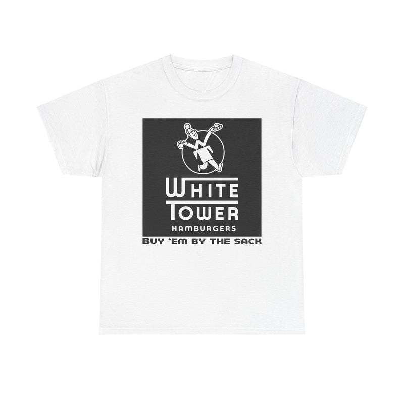 Load image into Gallery viewer, White Tower Hamburgers Buy Em By The Sack Vintage Logo T-Shirt
