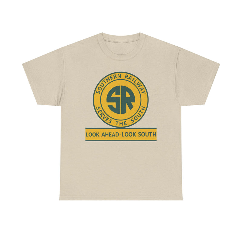 Load image into Gallery viewer, Southern Railway Serves The South Vintage Railroad Logo T-Shirt