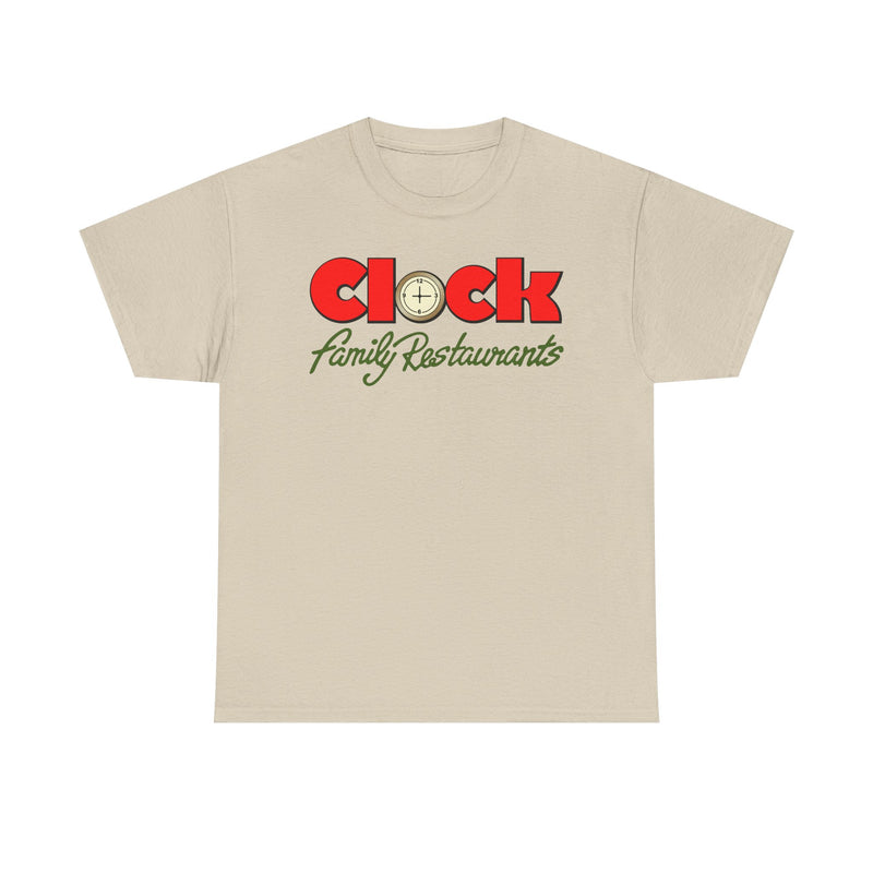 Load image into Gallery viewer, Clock Family Restaurants Vintage Diner Classic Restaurant Logo T-Shirt