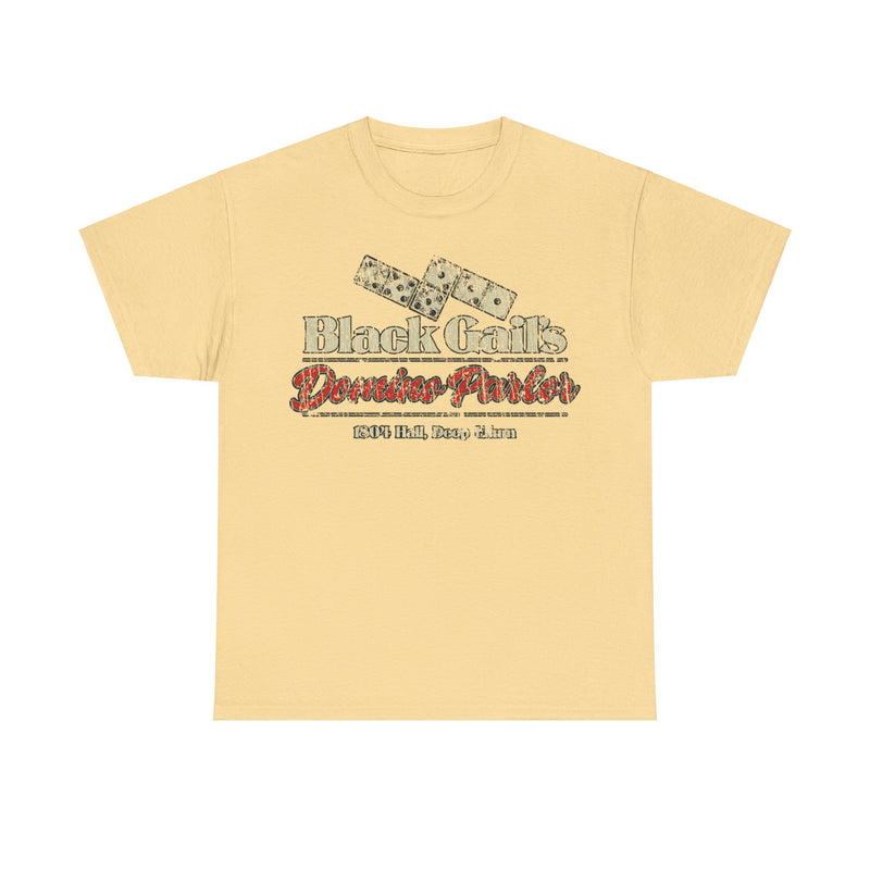 Load image into Gallery viewer, Black Gails Domino Parlor Deep Ellum Texas T-shirt