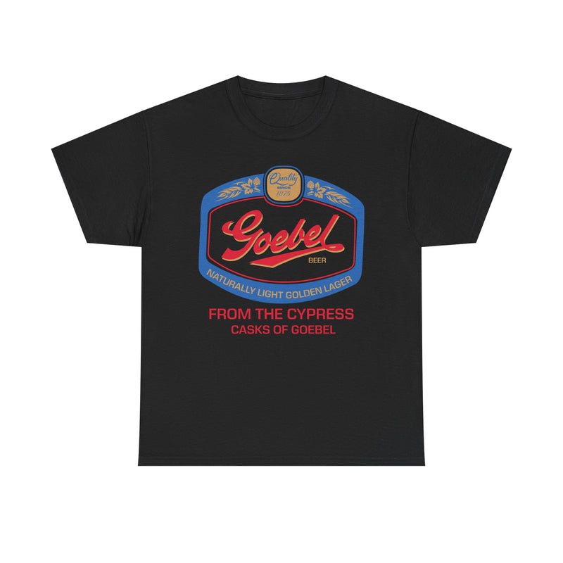 Load image into Gallery viewer, Goebel Beer Quality Since 1875 Logo Cypress Casks Detroit Michigan T-Shirt