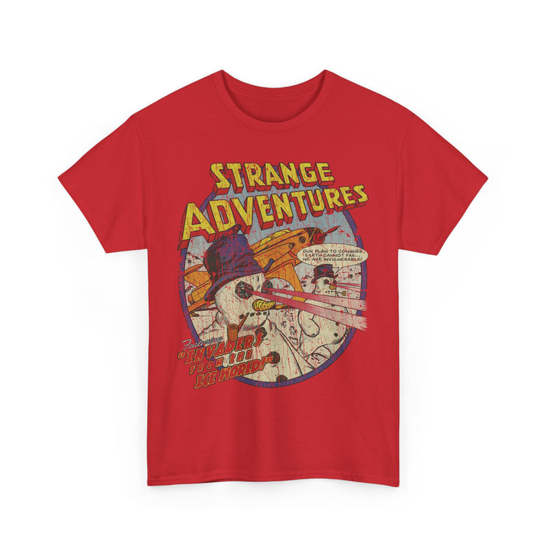 Load image into Gallery viewer, Invaders From The Ice World Strange Adventures Comic Book T-shirt