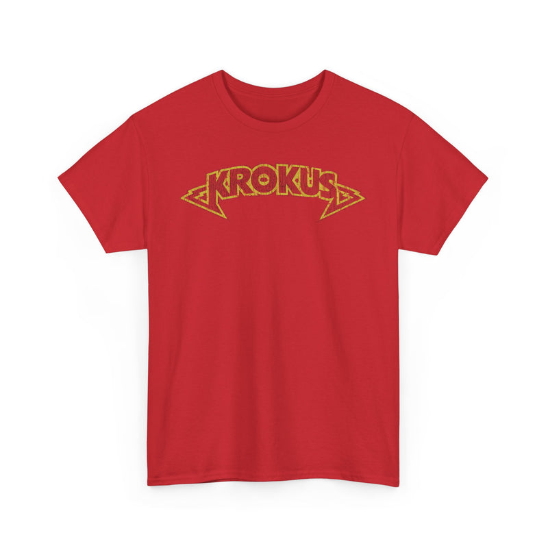 Load image into Gallery viewer, Krokus Swiss Heavy Metal Rock Band Logo T-shirt