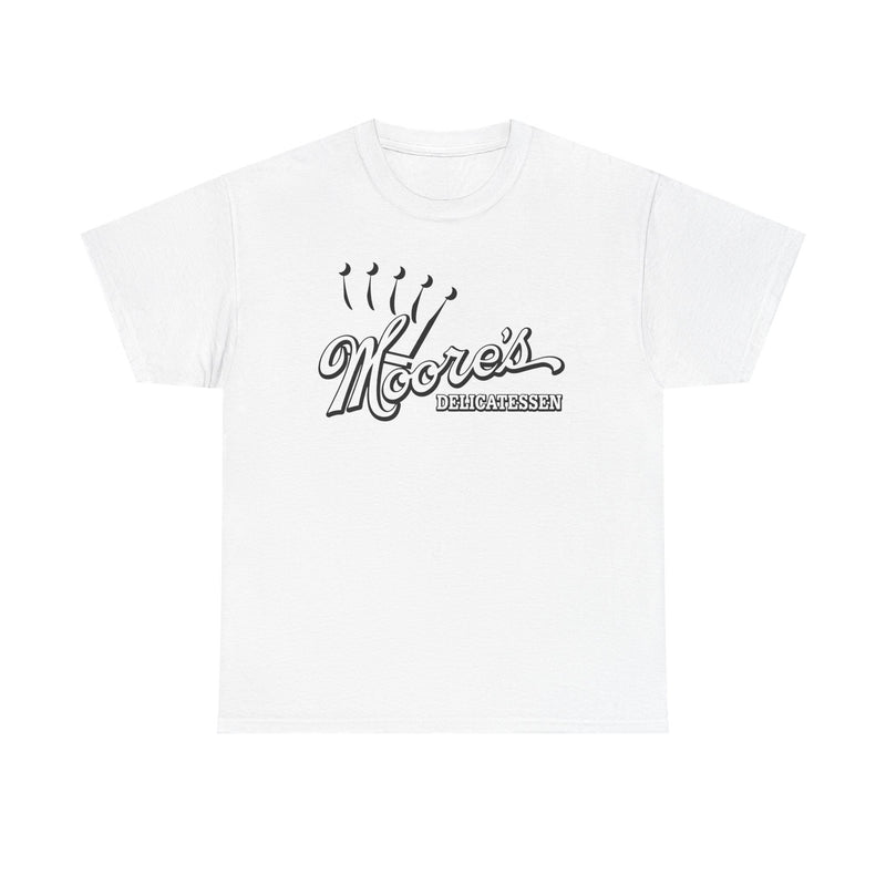 Load image into Gallery viewer, Moore's Delicatessen T-Shirt - Deli Industry Defunct Logo Tee