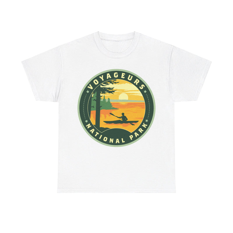 Load image into Gallery viewer, Voyageurs National Park Minnesota Round Logo T-shirt