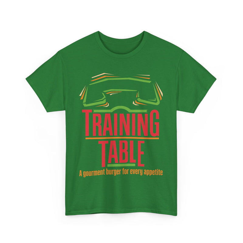 Load image into Gallery viewer, Training Table Gourmet Burger Vintage Restaurant Logo Chain T-Shirt