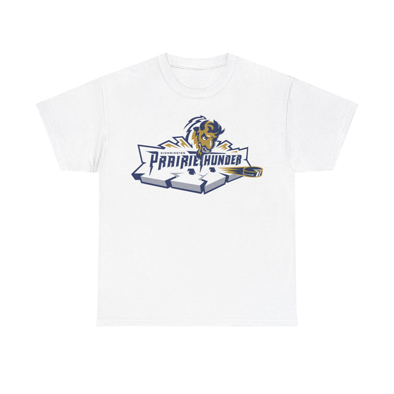 Load image into Gallery viewer, Bloomington Prairie Thunder Logo Illinois Hockey Team T-shirt