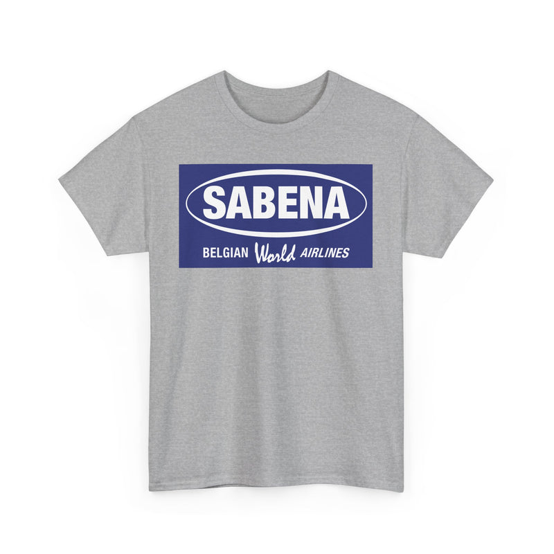 Load image into Gallery viewer, Sabena Belgian World Airlines Blue Oval Logo European Aviation T-shirt