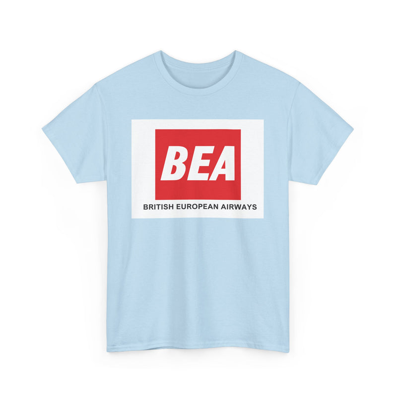 Load image into Gallery viewer, BEA British European Airways Red Square Vintage Travel Collectible T-shirt