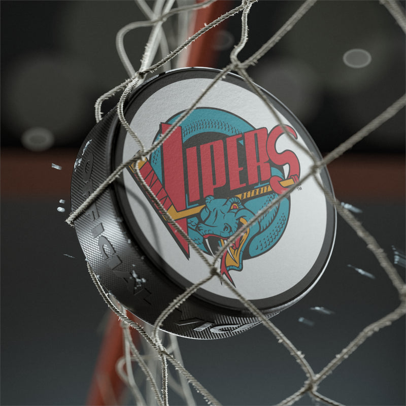Load image into Gallery viewer, Detroit Vipers Logo Michigan Hockey Puck
