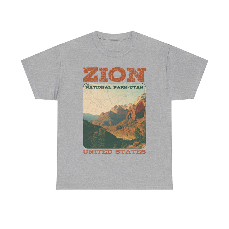 Load image into Gallery viewer, Zion National Park Utah Poster Print T-shirt