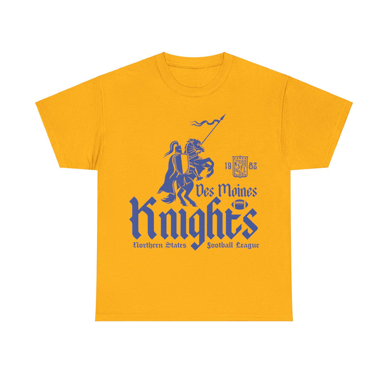 Load image into Gallery viewer, Des Moines Knights Est 1982 Iowa Football Team T-shirt