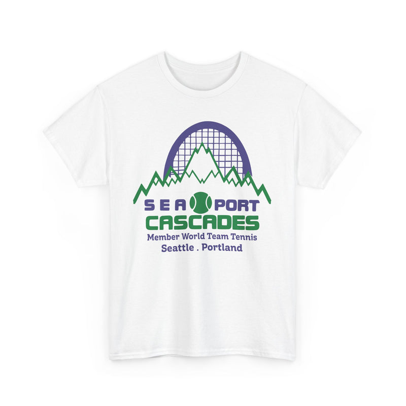 Load image into Gallery viewer, Sea-Port Cascades Washington Oregon World Team Tennis 1977 T-shirt