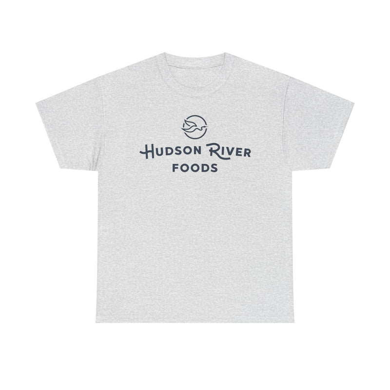 Load image into Gallery viewer, Hudson River Foods T-Shirt Defunct Food Company Bankrupt Logo Tee