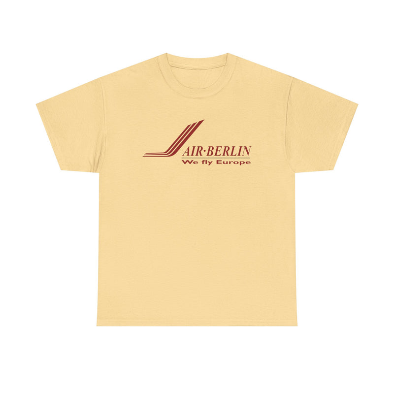 Load image into Gallery viewer, Air Berlin German Airline Vintage Red Logo European Aviation T-shirt