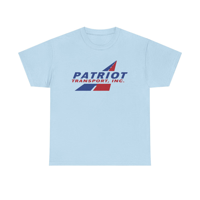 Load image into Gallery viewer, Patriot Transport Inc T-Shirt Defunct Trucking Company Bankrupt Logo Tee