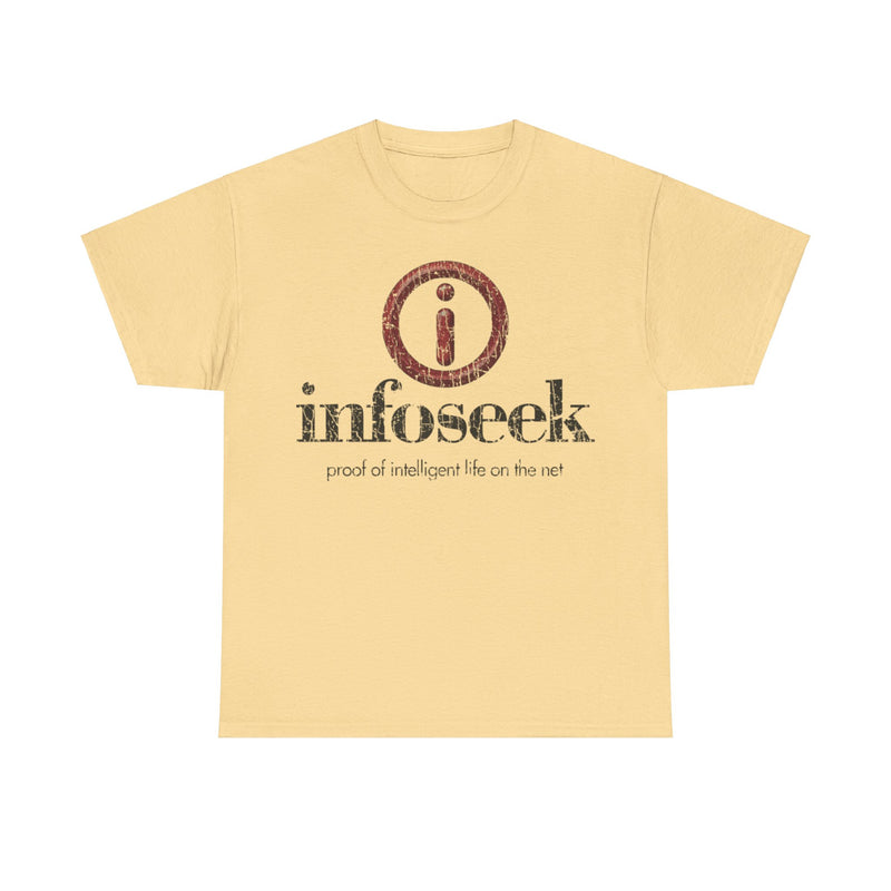 Load image into Gallery viewer, Infoseek Website Logo 1994 Distressed Print T-shirt