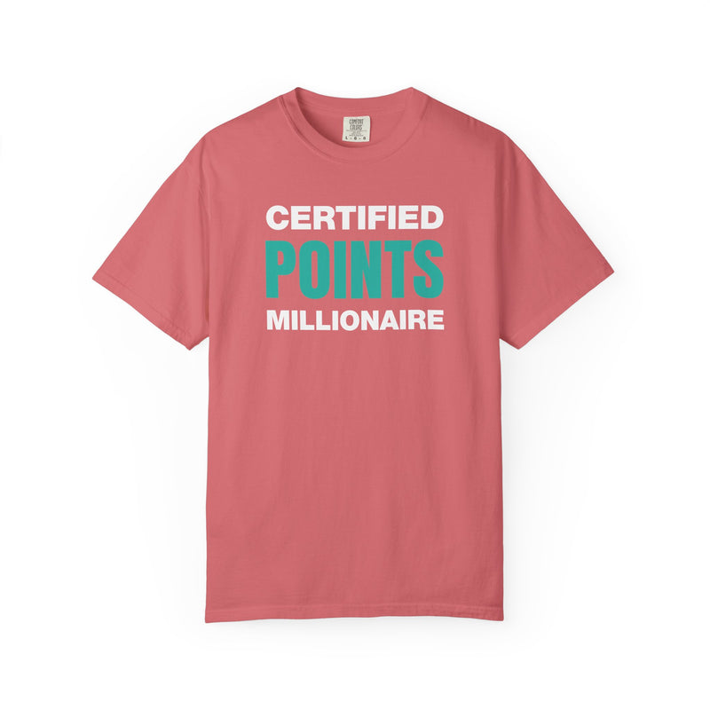 Load image into Gallery viewer, Certified Points Millionaire Credit Card Miles Travel Teal T-shirt