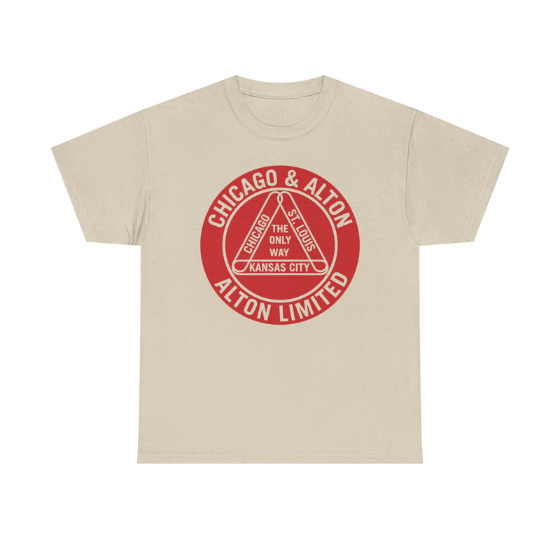 Load image into Gallery viewer, Chicago Alton Only Way Triangle Railroad Logo Vintage Train T-Shirt