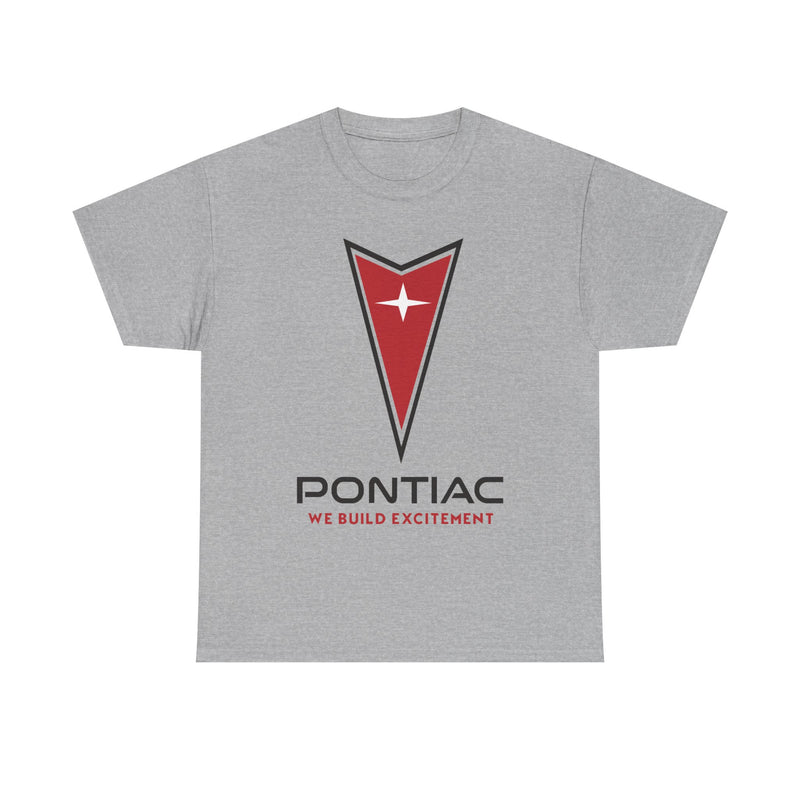 Load image into Gallery viewer, Pontiac We Build Excitement Red Arrow Star Logo Classic T-shirt