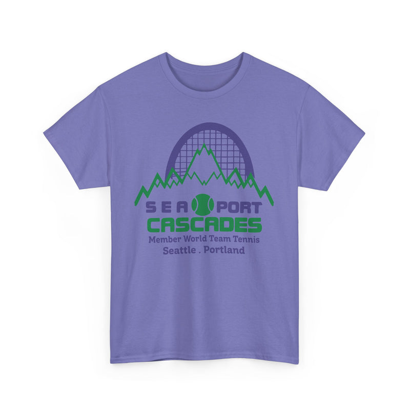 Load image into Gallery viewer, Sea-Port Cascades Washington Oregon World Team Tennis 1977 T-shirt
