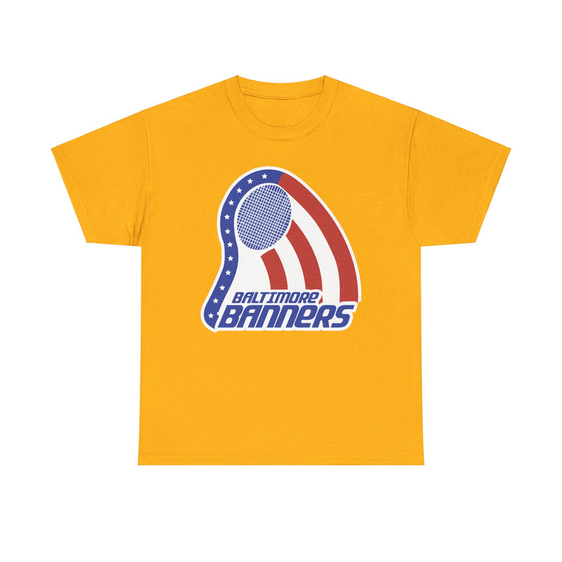 Load image into Gallery viewer, Baltimore Banners Maryland World Team Tennis 1974 Logo T-shirt