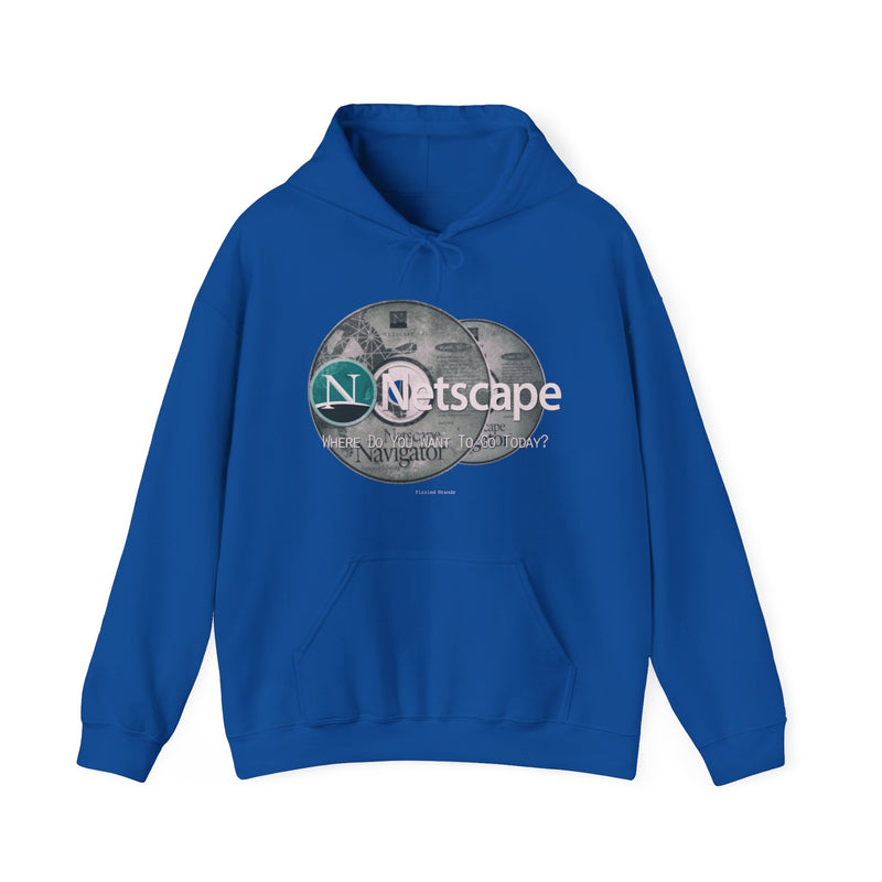 Load image into Gallery viewer, Netscape Navigator Internet Browser Retro Nostalgic Pullover Hoody