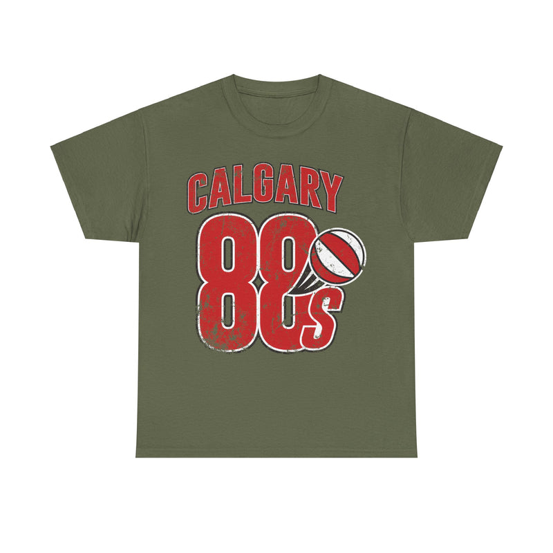 Load image into Gallery viewer, Calgary 88s Canada Red Logo Basketball Team T-shirt
