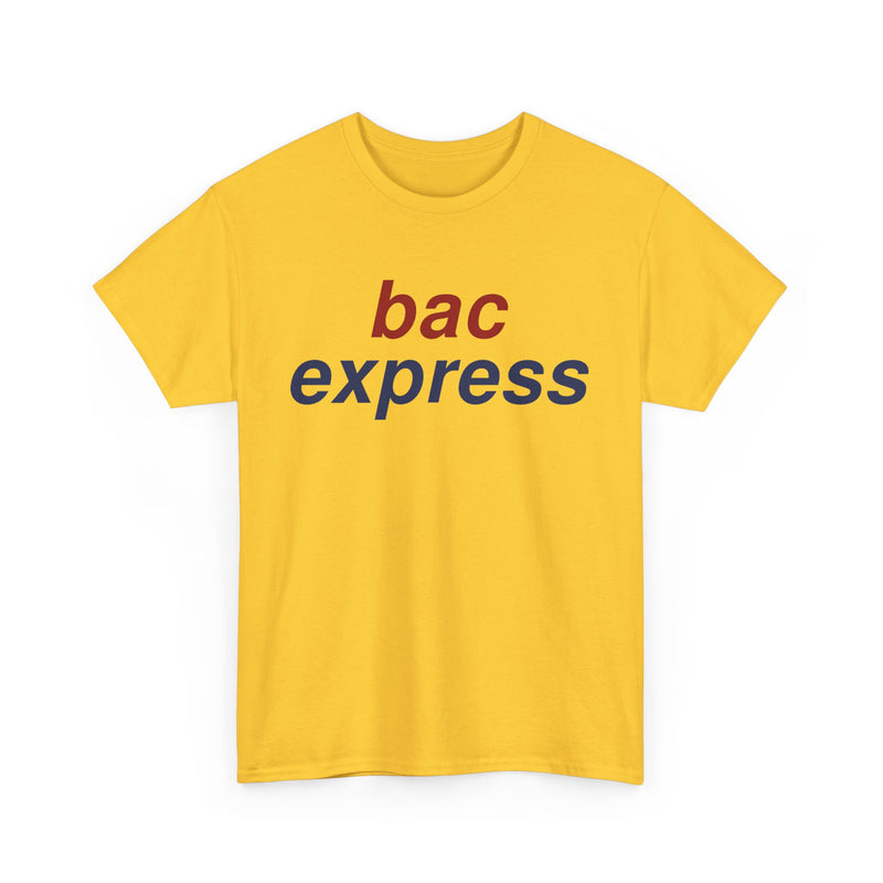 Load image into Gallery viewer, BAC Express Red Blue Two-Tone Aviation Commuter Airline Retro Logo T-shirt