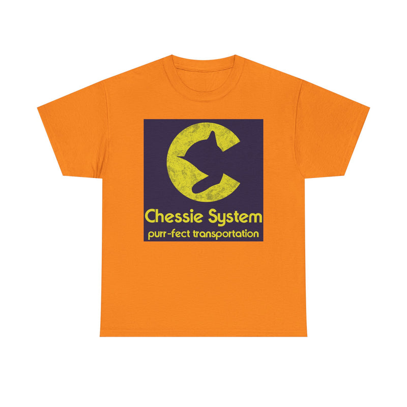 Load image into Gallery viewer, Chessie System Purr-fect Transportation Railroad Logo Train T-Shirt
