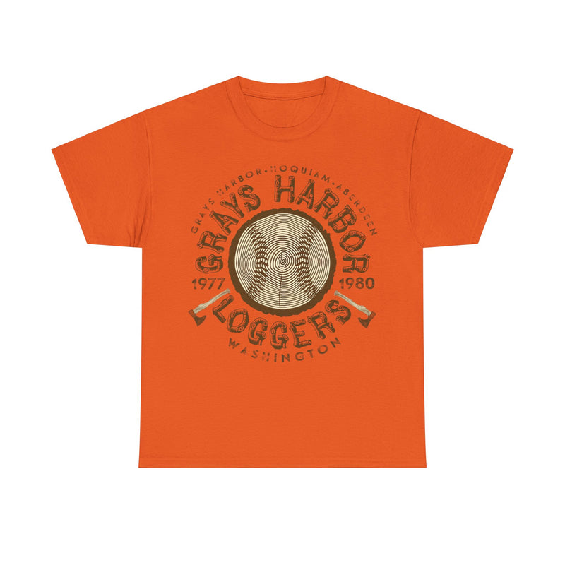 Load image into Gallery viewer, Grays Harbor Loggers Est 1977 Washington Baseball T-shirt